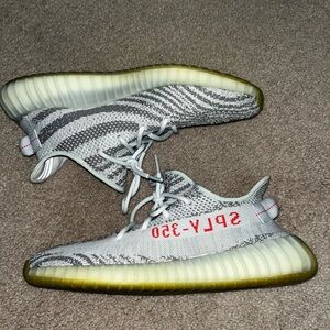 Adidas Yeezy Boost 350 V2 blue tint.